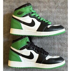 Nike Air Jordan 1 Retro OG High Lucky Green Kids Size 5.5Y/Womens 7 FD1437-031